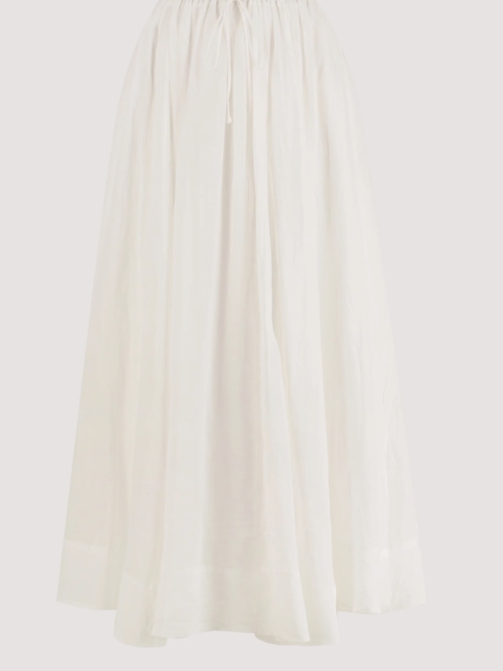 Dissh White Linen Skirt - Picture 4 of 6